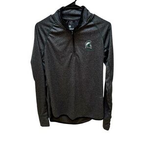 Colosseum Women’s 1/4 Zip Long Sleeve Michigan State Spartans Pullover Size XL
